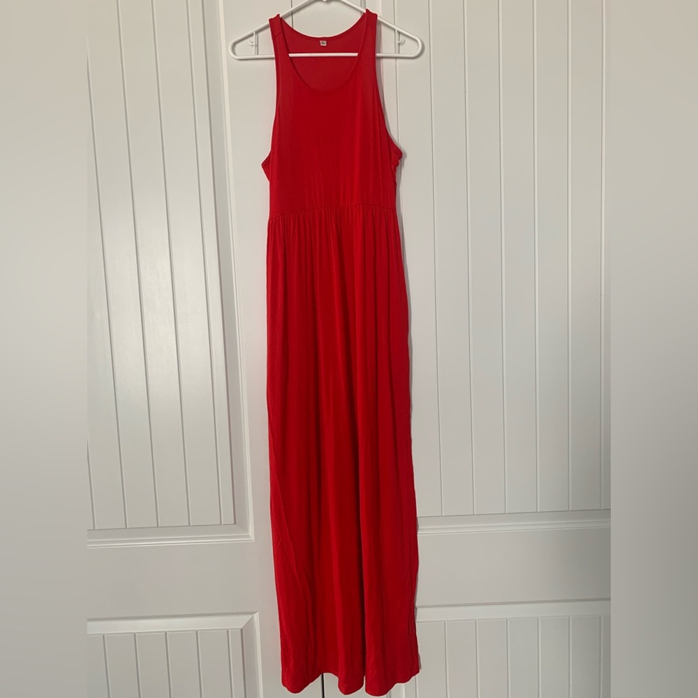 Red Sundress Maxi Dress